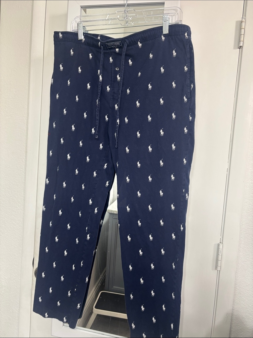 Polo by Ralph Lauren Navy All-Over Pony Joggers